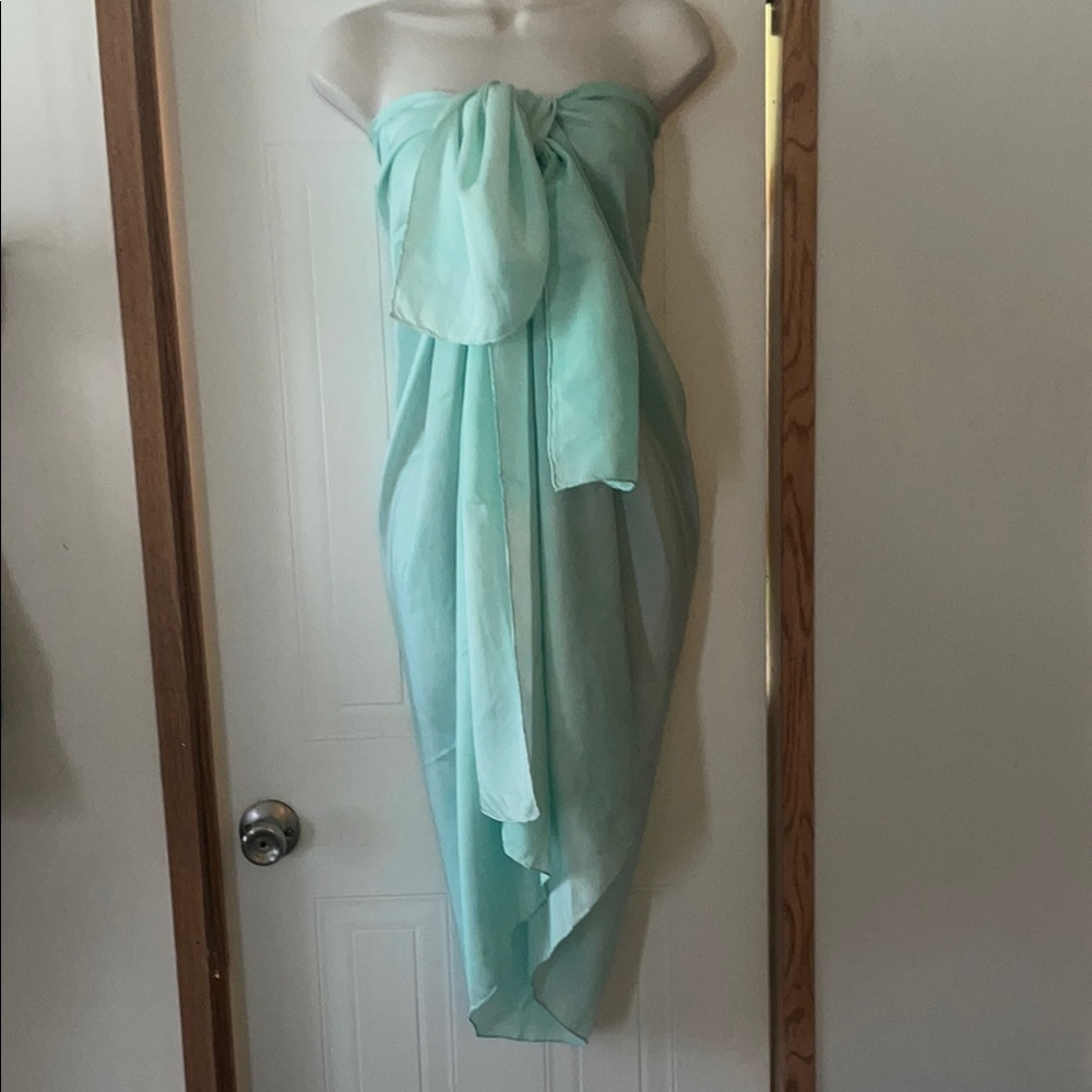 Custom dyed Shibori silk Serong